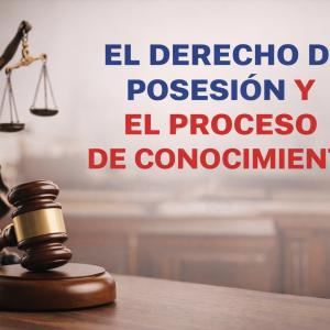 EL DERECHO DE POSESIÓN Y EL PROCESO DE CONOCIMIENTO