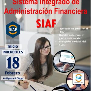 CURSO SISTEMA INTEGRADO DE ADMINISTRACION DE FINANZAS- SIAF