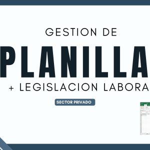 CURSO GESTION DE PLANILLAS SECTOR PRIVADO